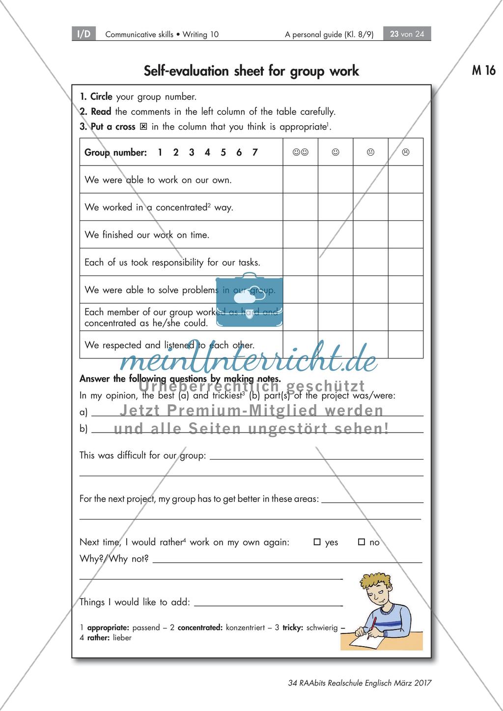 Writing a personal guide for English speaking exchange students Preview 23