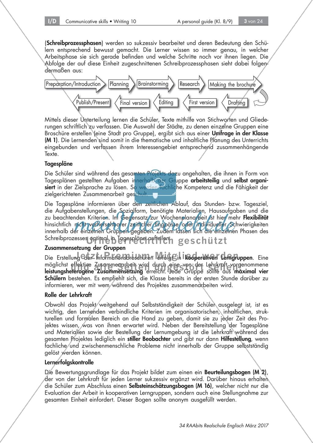 Writing a personal guide for English speaking exchange students Preview 3