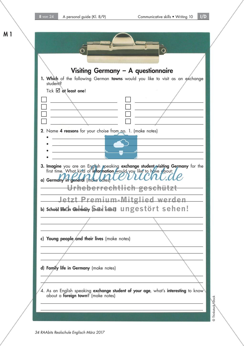 Writing a personal guide for English speaking exchange students Preview 8