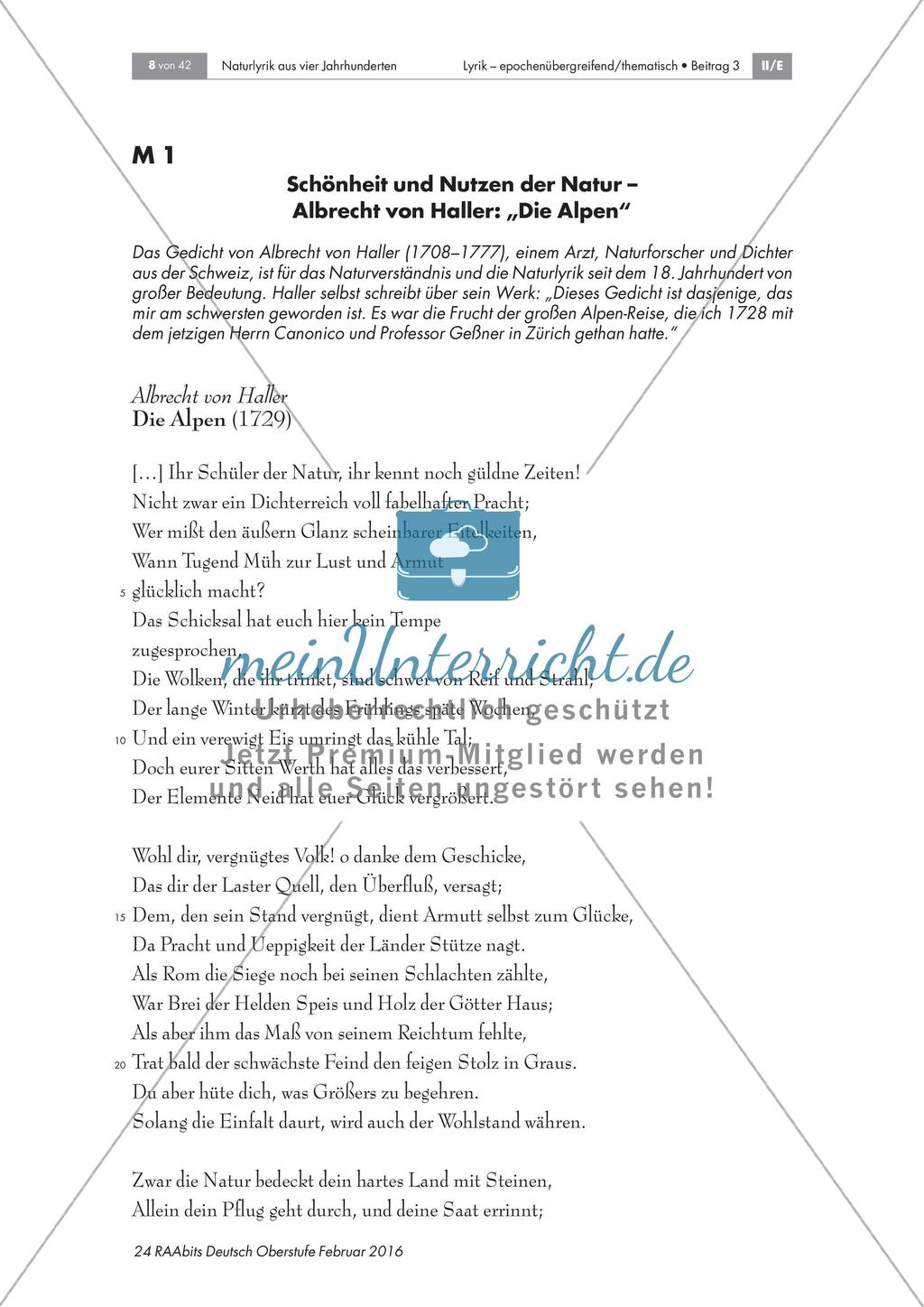 Naturlyrik: Begegnung zwischen Mensch und Natur Preview 1