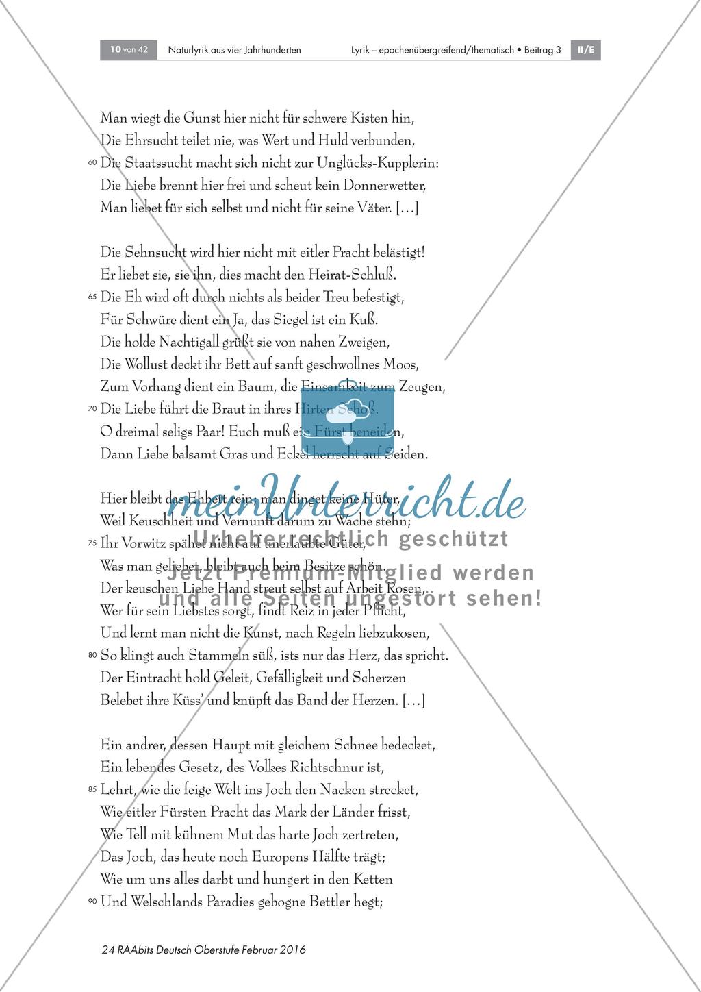 Naturlyrik: Begegnung zwischen Mensch und Natur Preview 3
