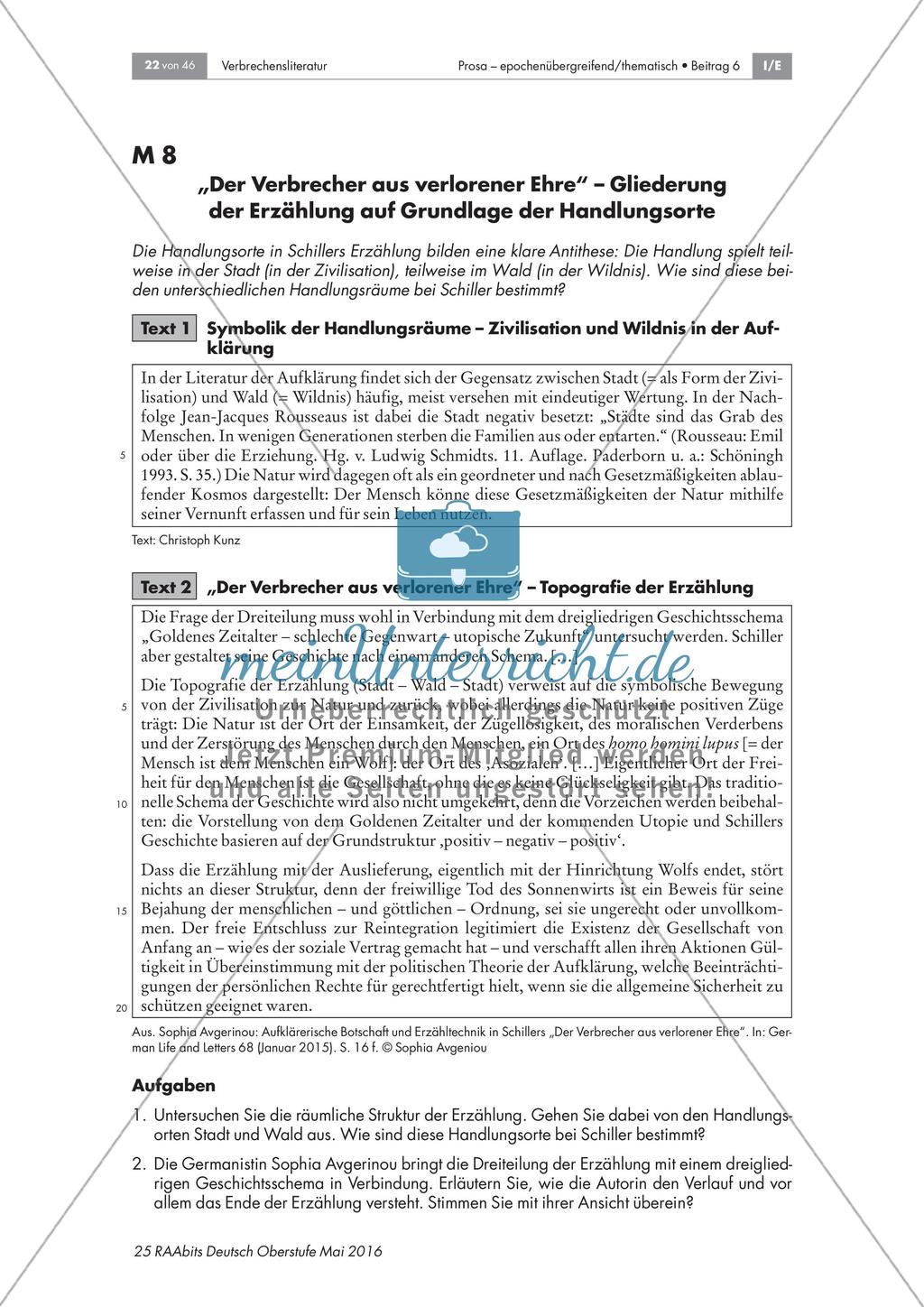 „Der Verbrecher aus verlorener Ehre“: Detailanalyse der Erzählung Preview 1
