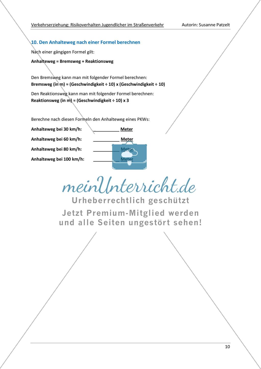 Risikoverhalten-Quiz: Unterwegs mit dem Fahrrad Preview 10