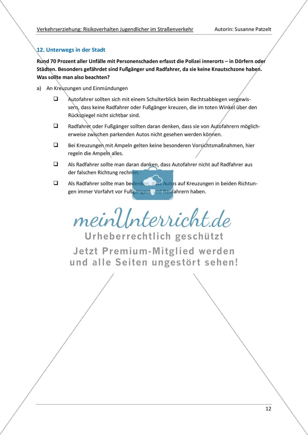 Risikoverhalten-Quiz: Unterwegs mit dem Fahrrad Preview 12