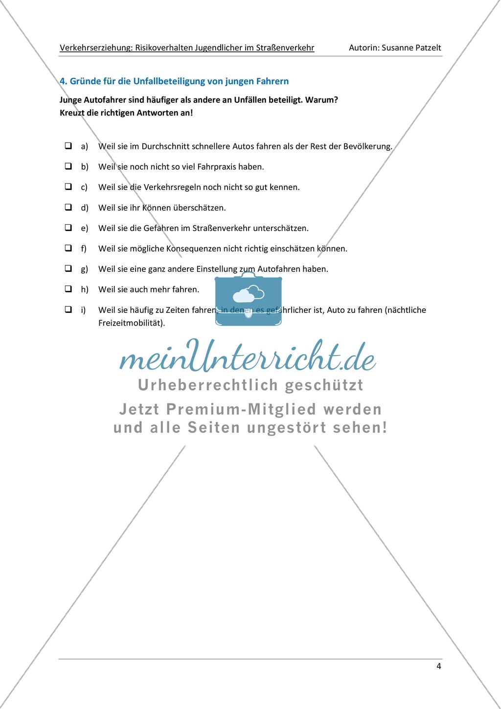 Risikoverhalten-Quiz: Unterwegs mit dem Fahrrad Preview 4