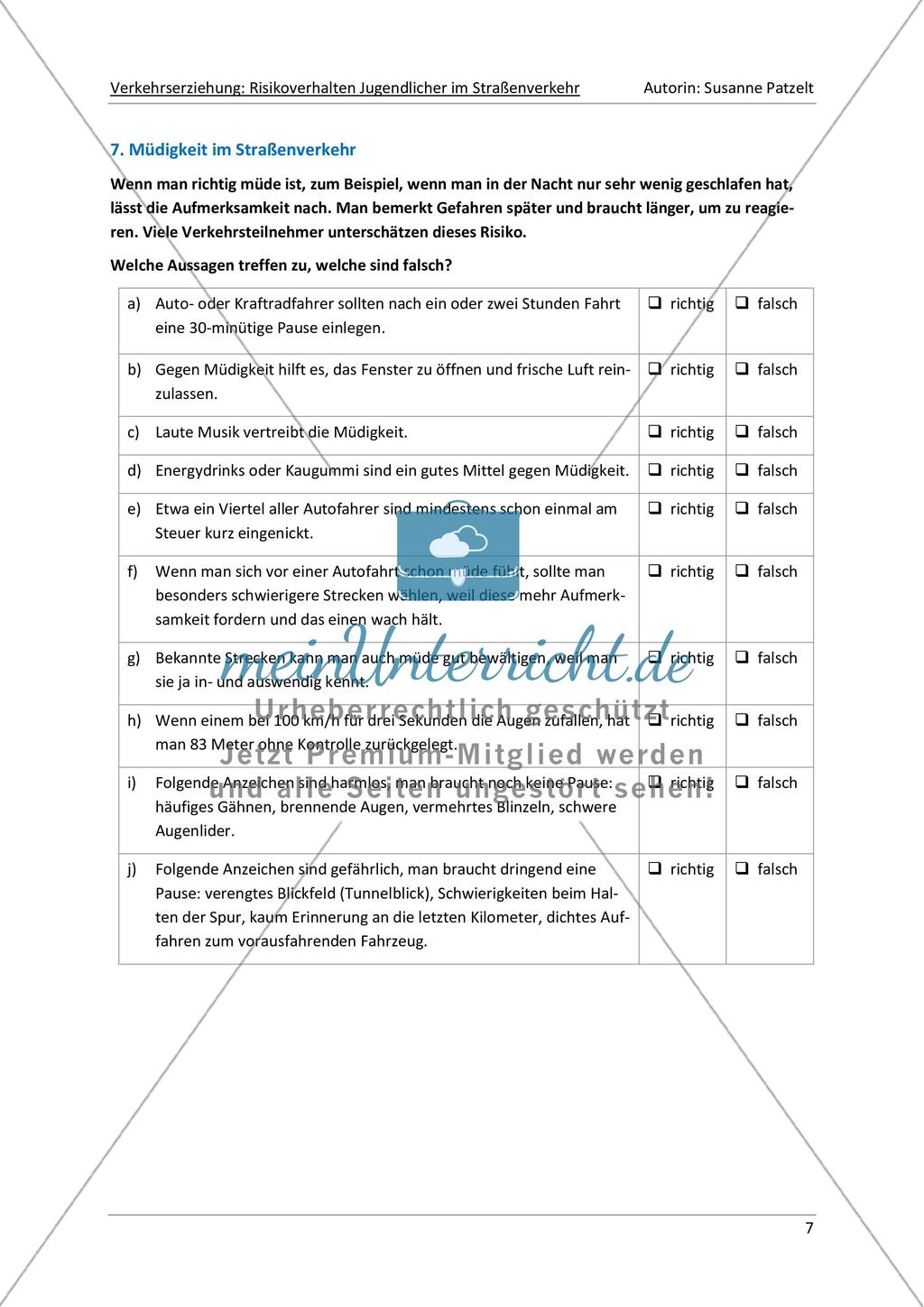 Risikoverhalten-Quiz: Unterwegs mit dem Fahrrad Preview 7