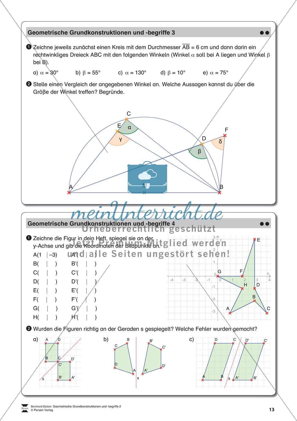 Konstruktion von Dreiecken Preview 14