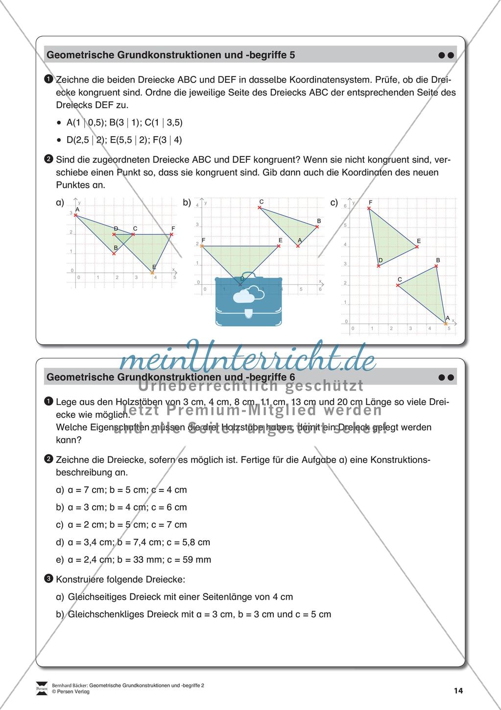Konstruktion von Dreiecken Preview 15