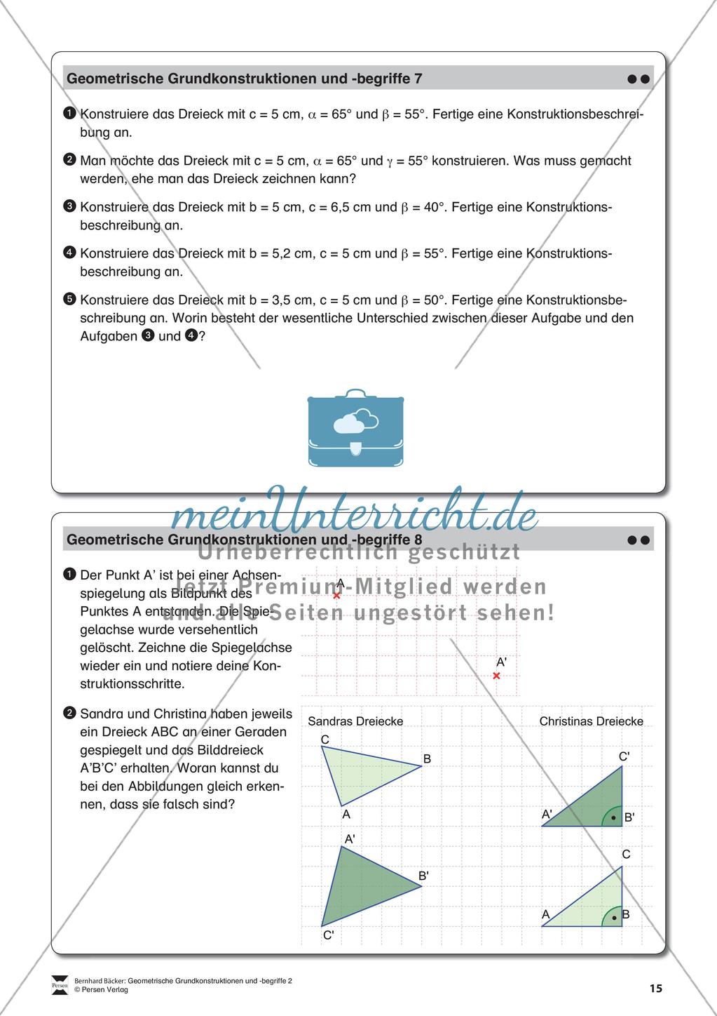 Konstruktion von Dreiecken Preview 16
