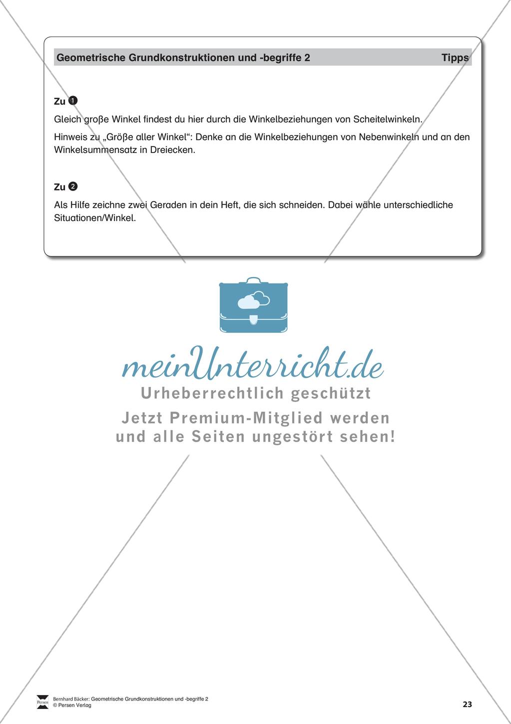 Konstruktion von Dreiecken Preview 24