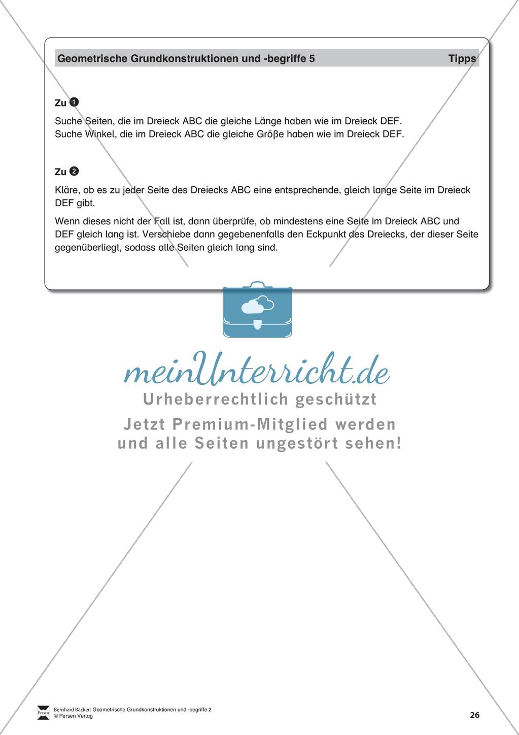 Konstruktion von Dreiecken Preview 27