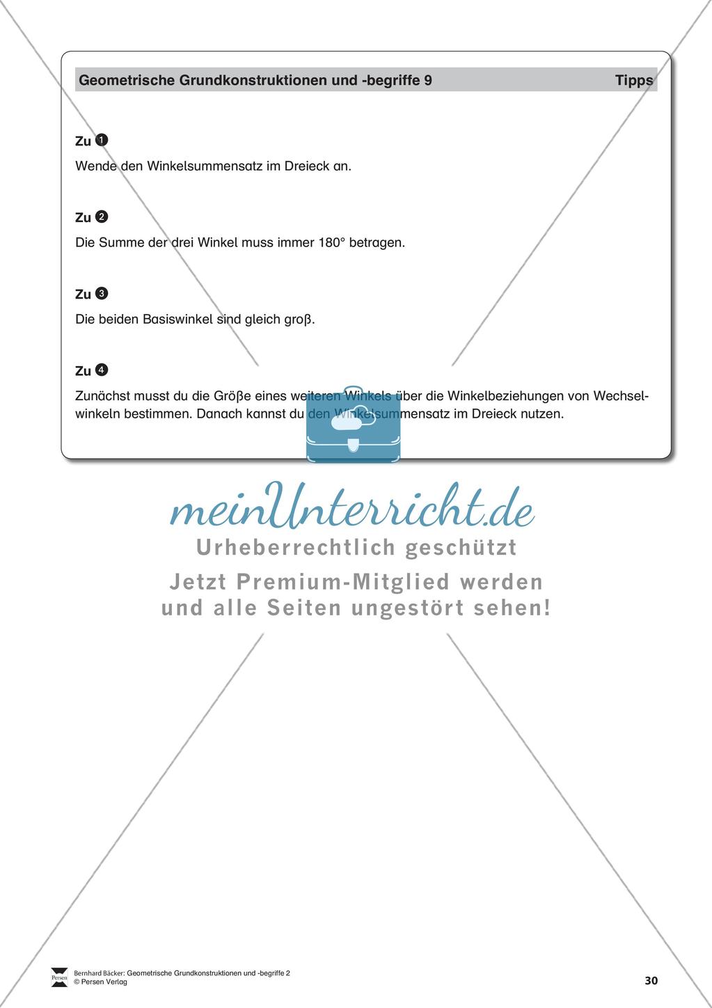 Konstruktion von Dreiecken Preview 31