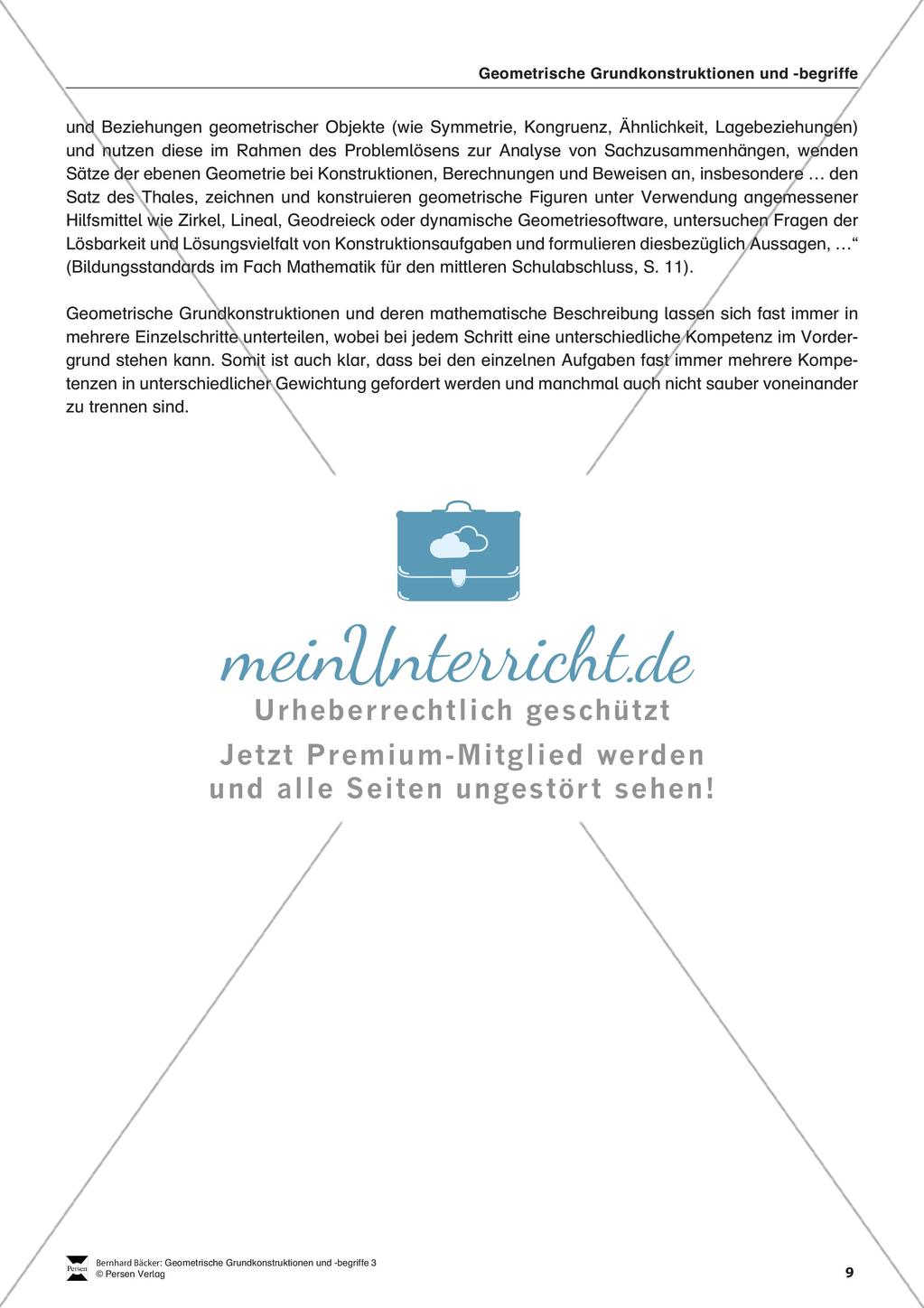 Das Dreieck und der Satz des Thales Preview 10