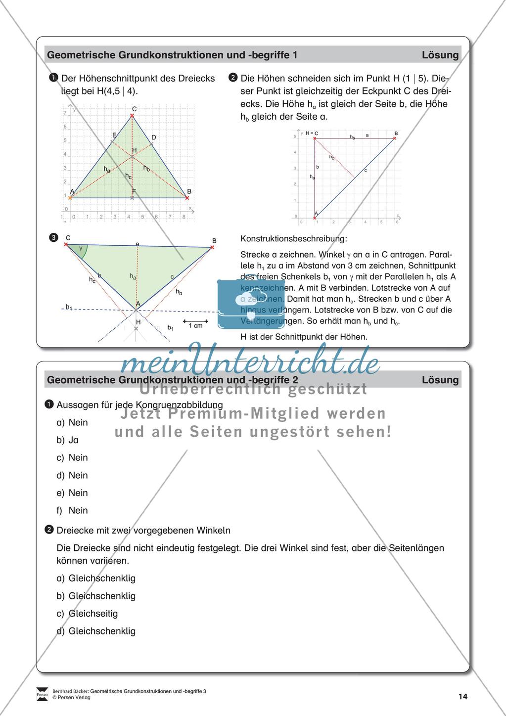 Das Dreieck und der Satz des Thales Preview 15