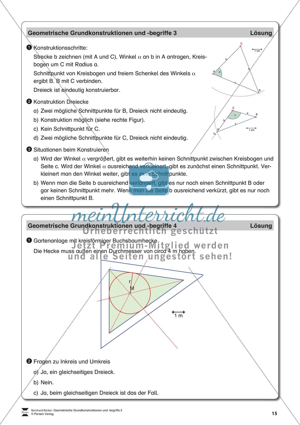 Das Dreieck und der Satz des Thales Preview 16