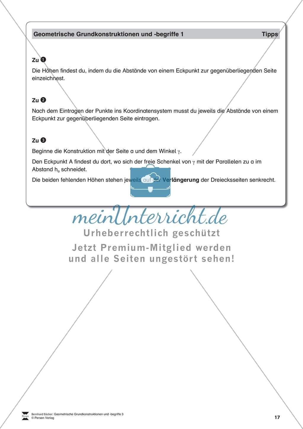 Das Dreieck und der Satz des Thales Preview 18