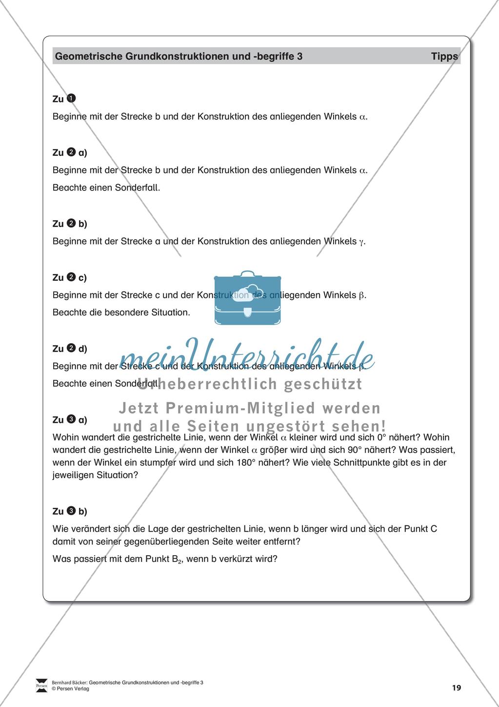 Das Dreieck und der Satz des Thales Preview 20