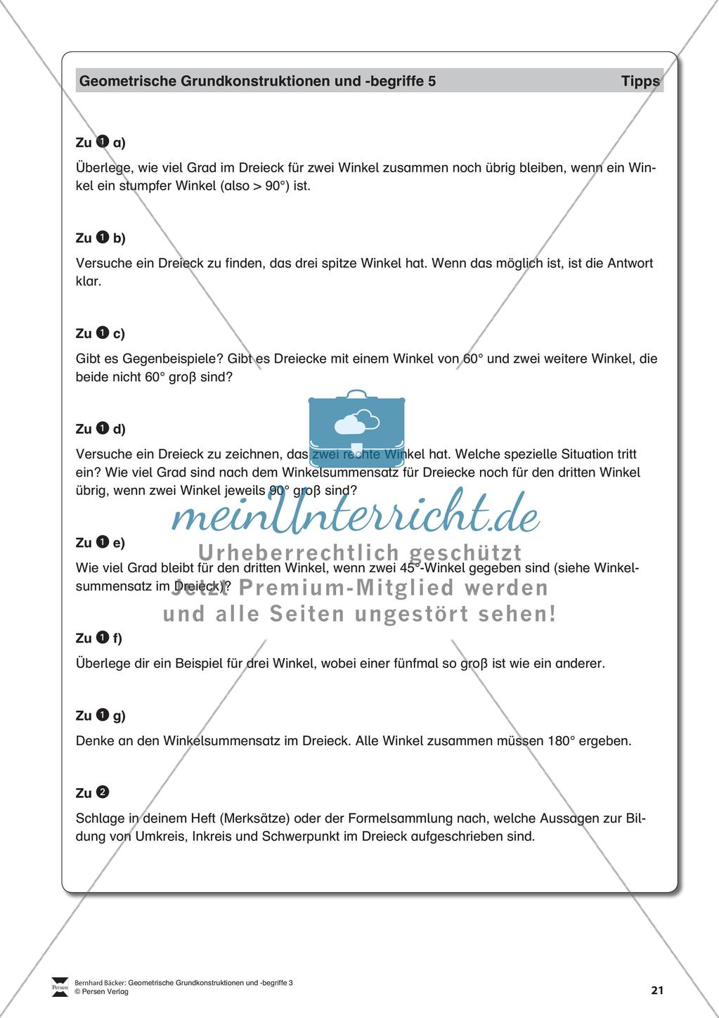 Das Dreieck und der Satz des Thales Preview 22