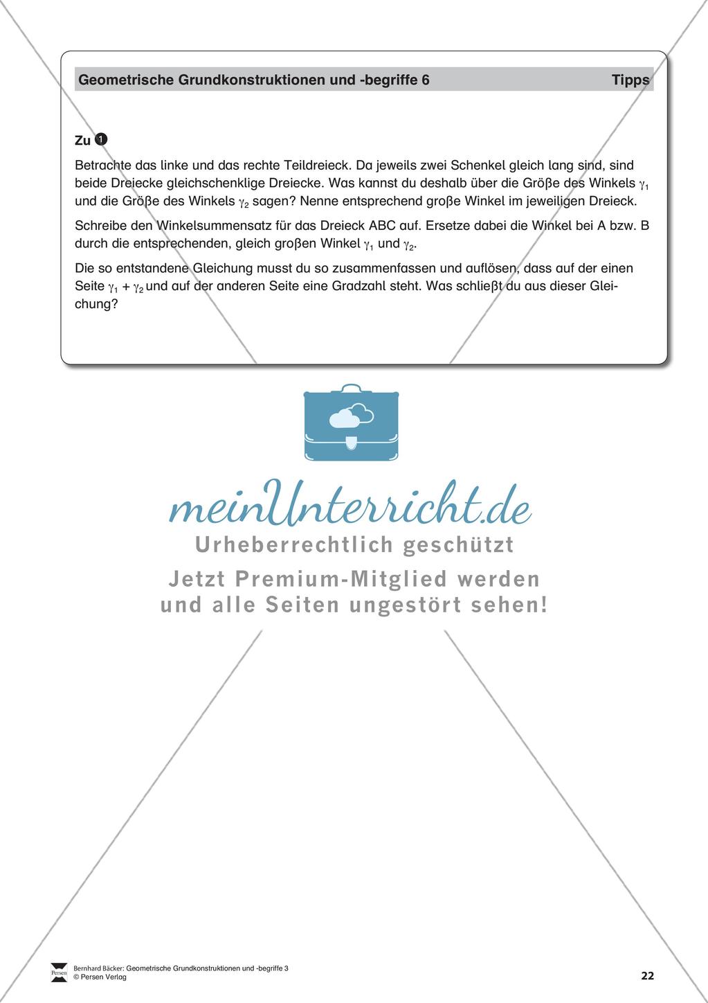 Das Dreieck und der Satz des Thales Preview 23