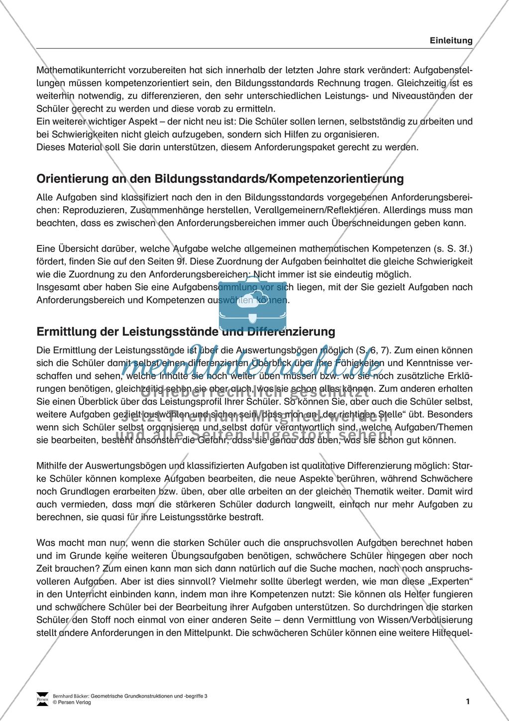 Das Dreieck und der Satz des Thales Preview 2