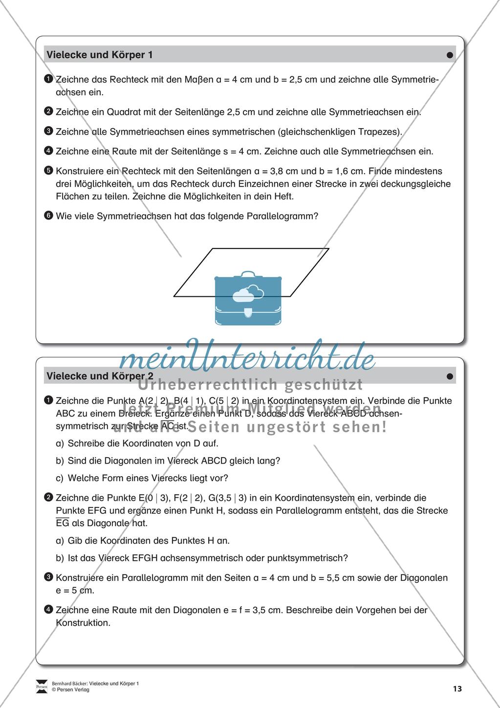 Körpernetze und Schrägbilder Preview 14