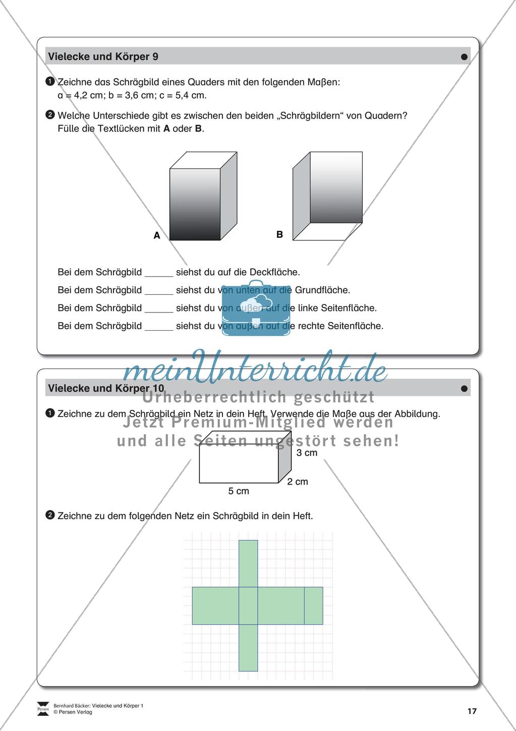 Körpernetze und Schrägbilder Preview 18