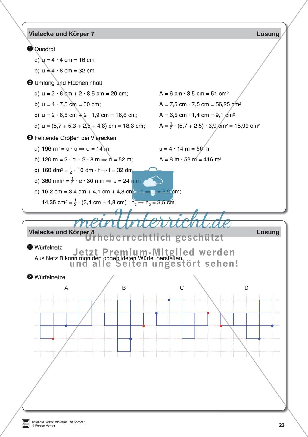 Körpernetze und Schrägbilder Preview 24