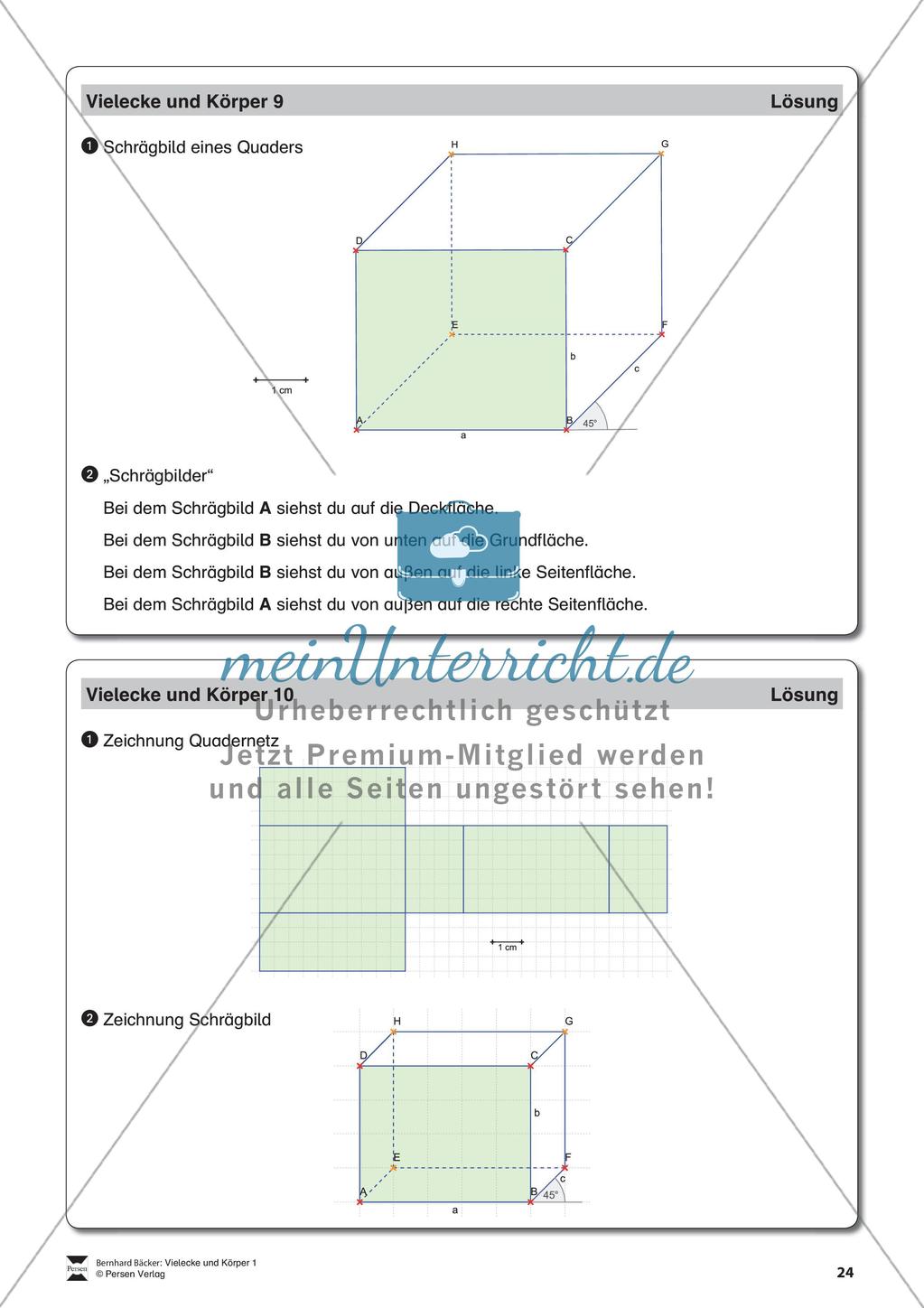 Körpernetze und Schrägbilder Preview 25