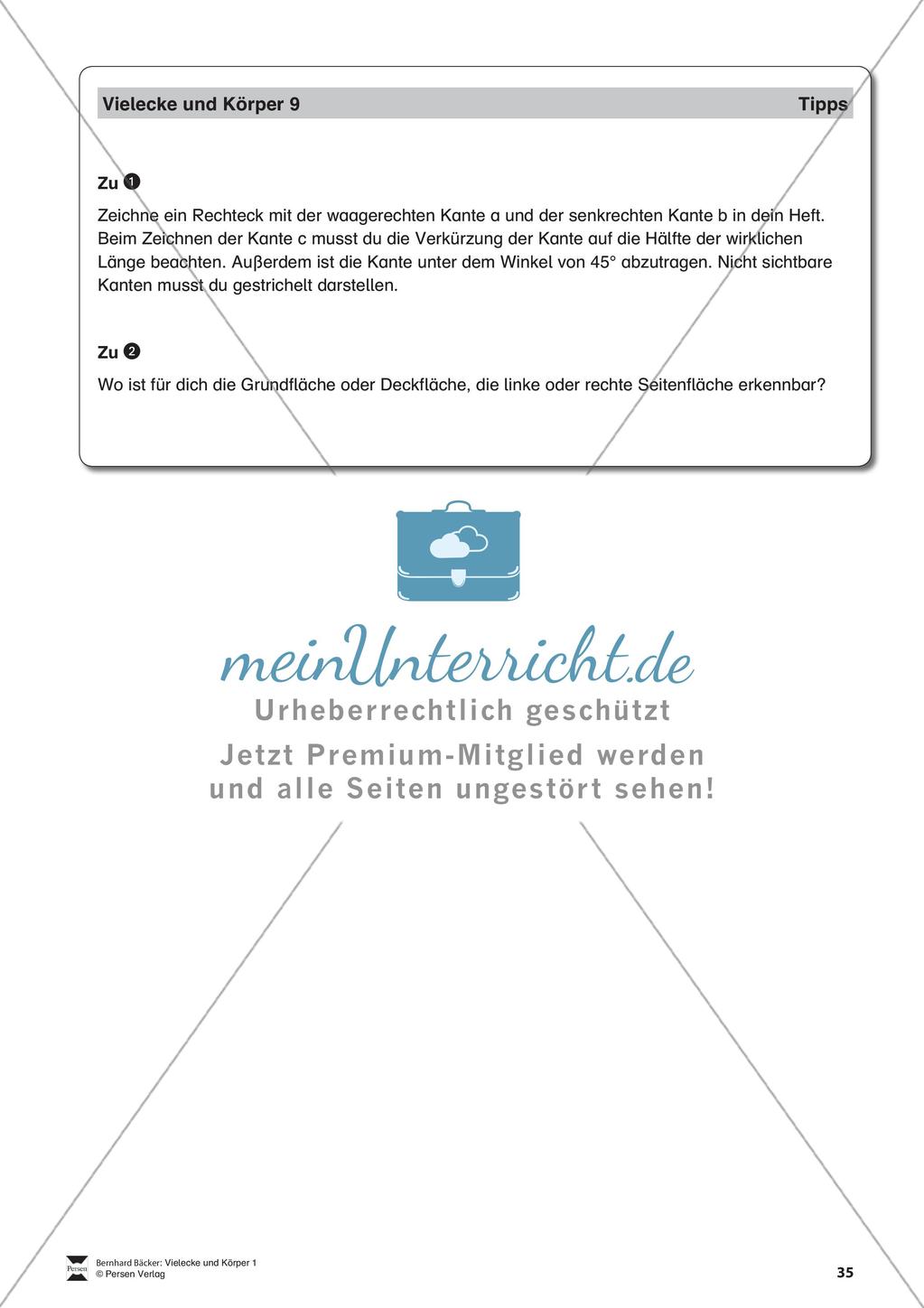 Körpernetze und Schrägbilder Preview 36