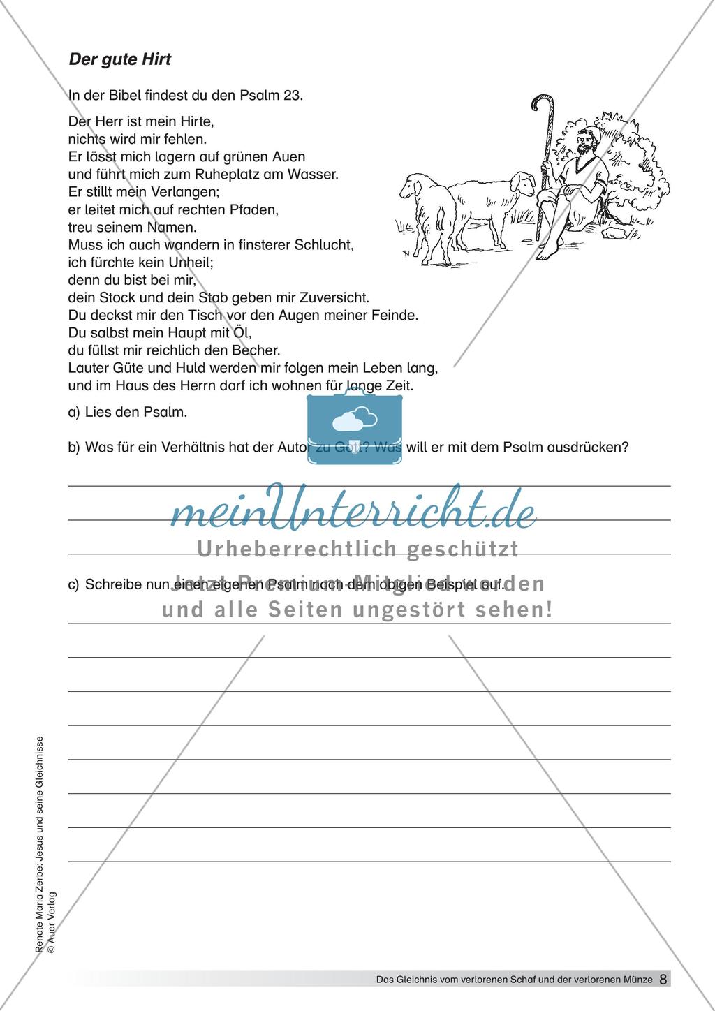 Das Gleichnis vom verlorenen Schaf und Münze Preview 10