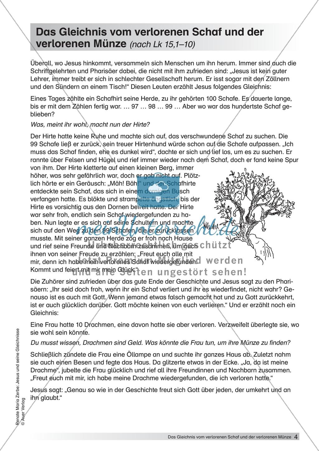 Das Gleichnis vom verlorenen Schaf und Münze Preview 6