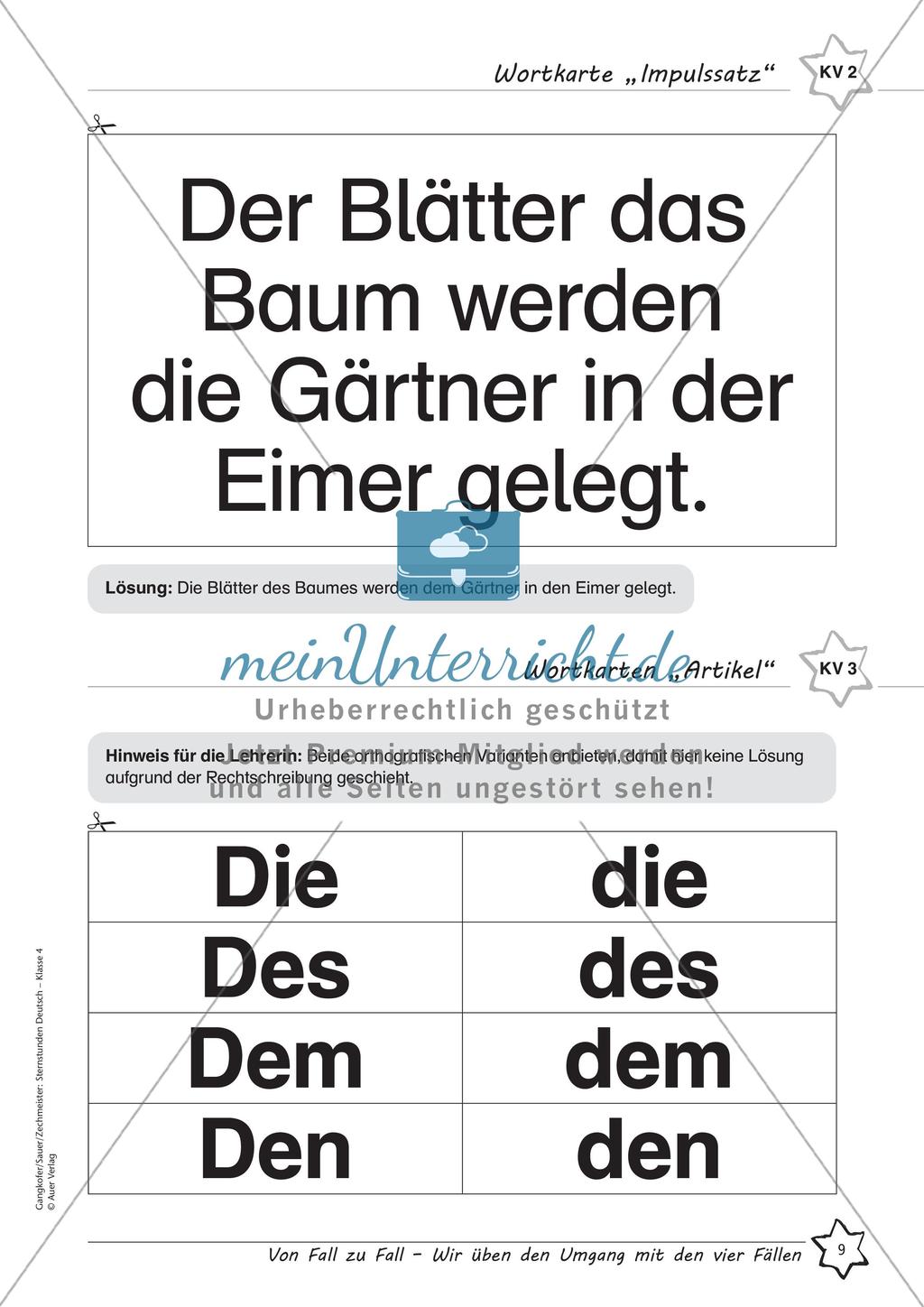 Üben des Umgangs mit den vier Fällen Preview 11