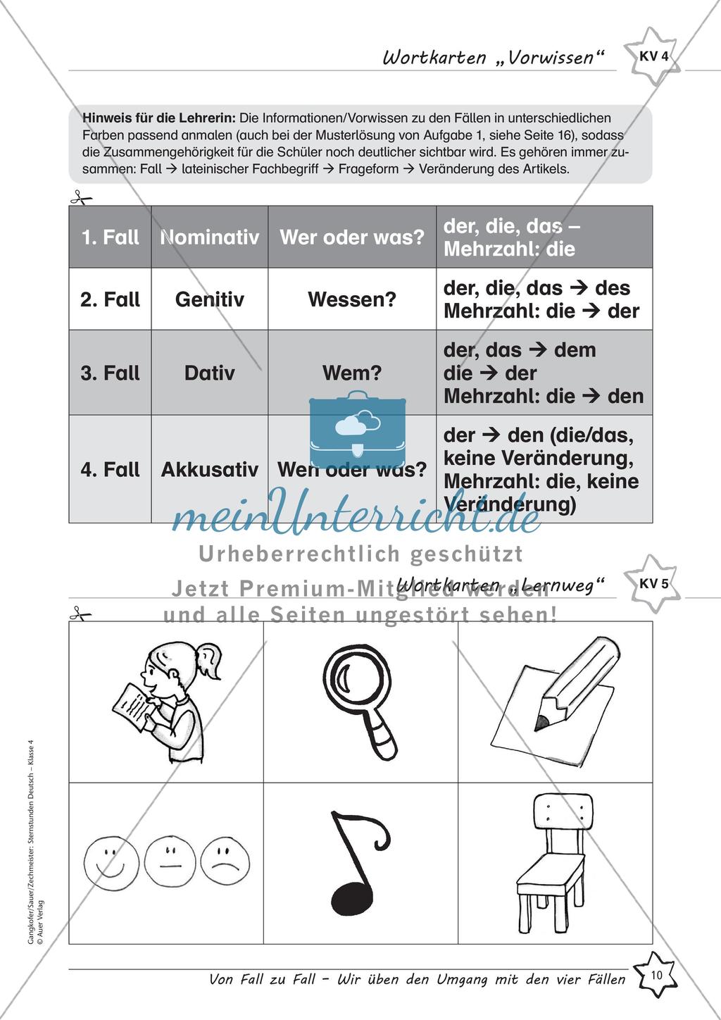 Üben des Umgangs mit den vier Fällen Preview 12