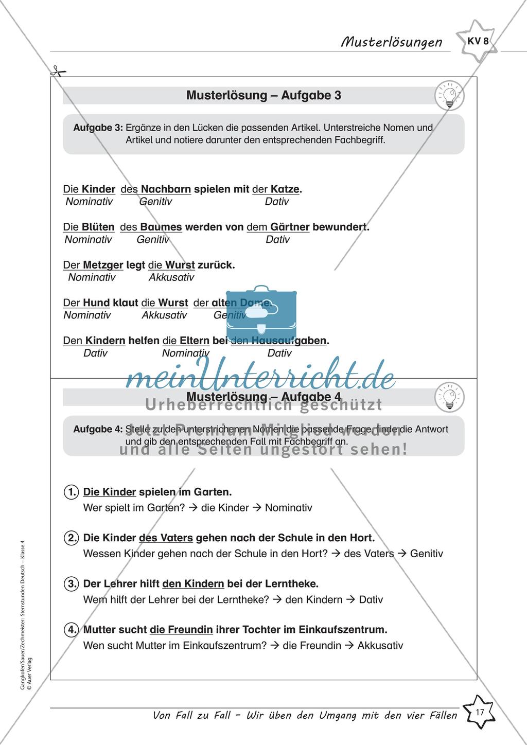 Üben des Umgangs mit den vier Fällen Preview 19