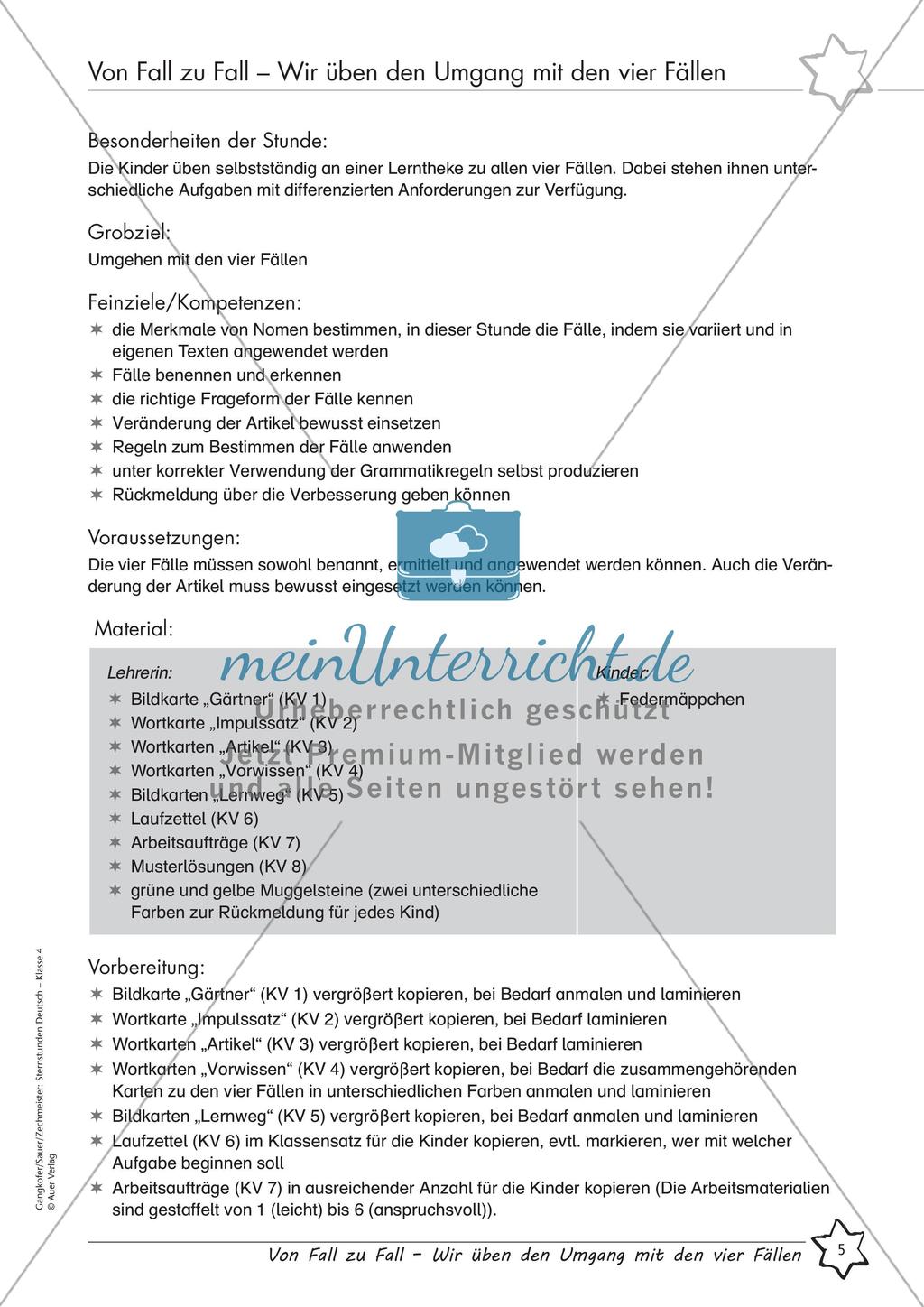 Üben des Umgangs mit den vier Fällen Preview 7