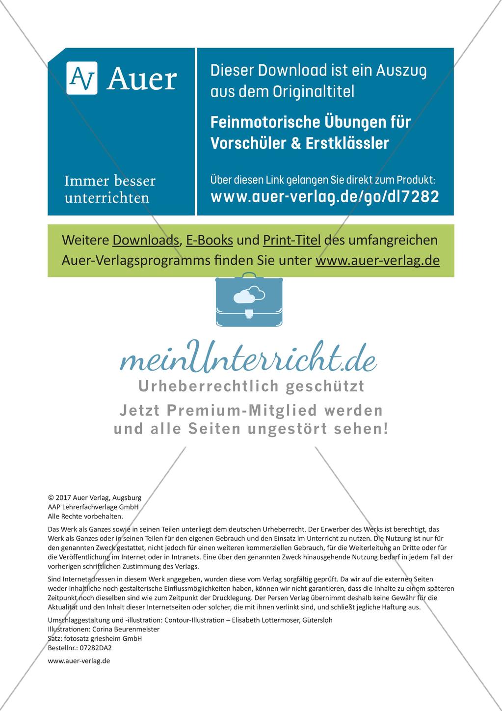 Üben der Feinmotorik: Schreiben Preview 14