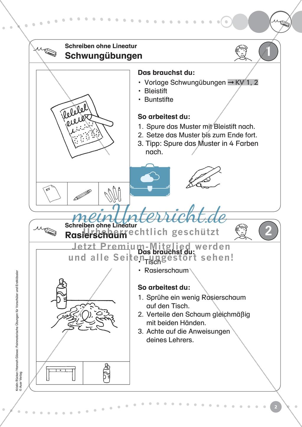 Üben der Feinmotorik: Schreiben Preview 4