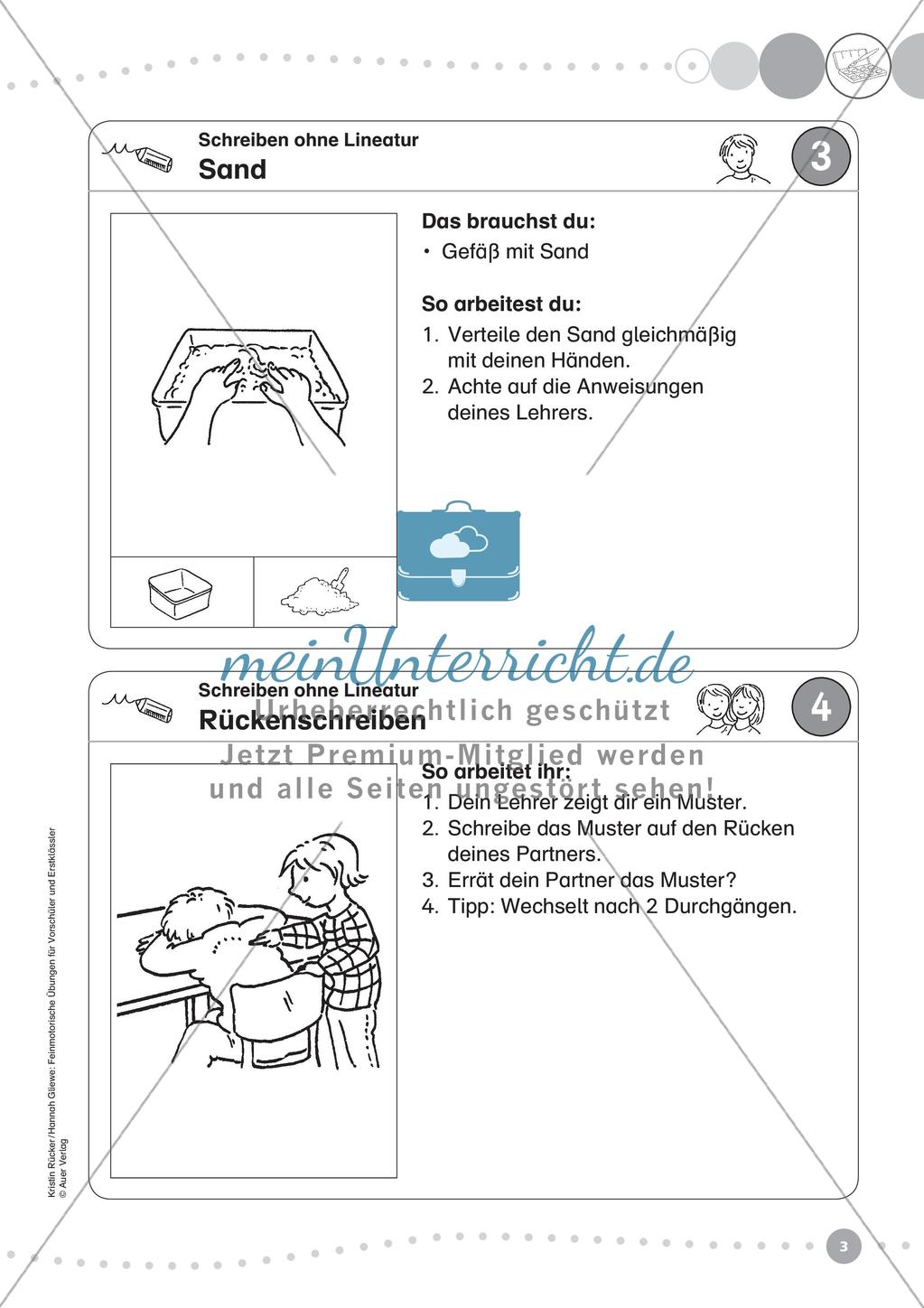 Üben der Feinmotorik: Schreiben Preview 5