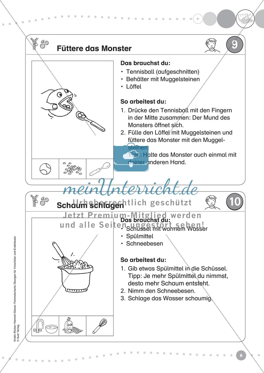Feinmotorik üben: Lebenspraxis & Klatschspiele Preview 10