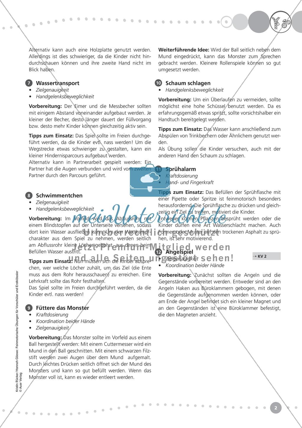 Feinmotorik üben: Lebenspraxis & Klatschspiele Preview 4