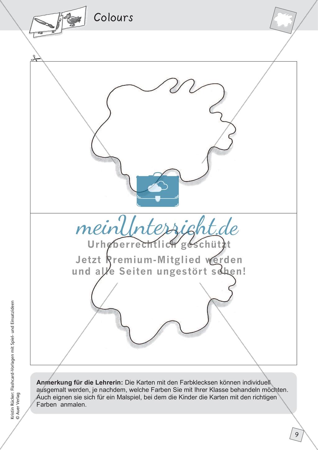 Spielideen: Flashcards zum Thema Colours Preview 11