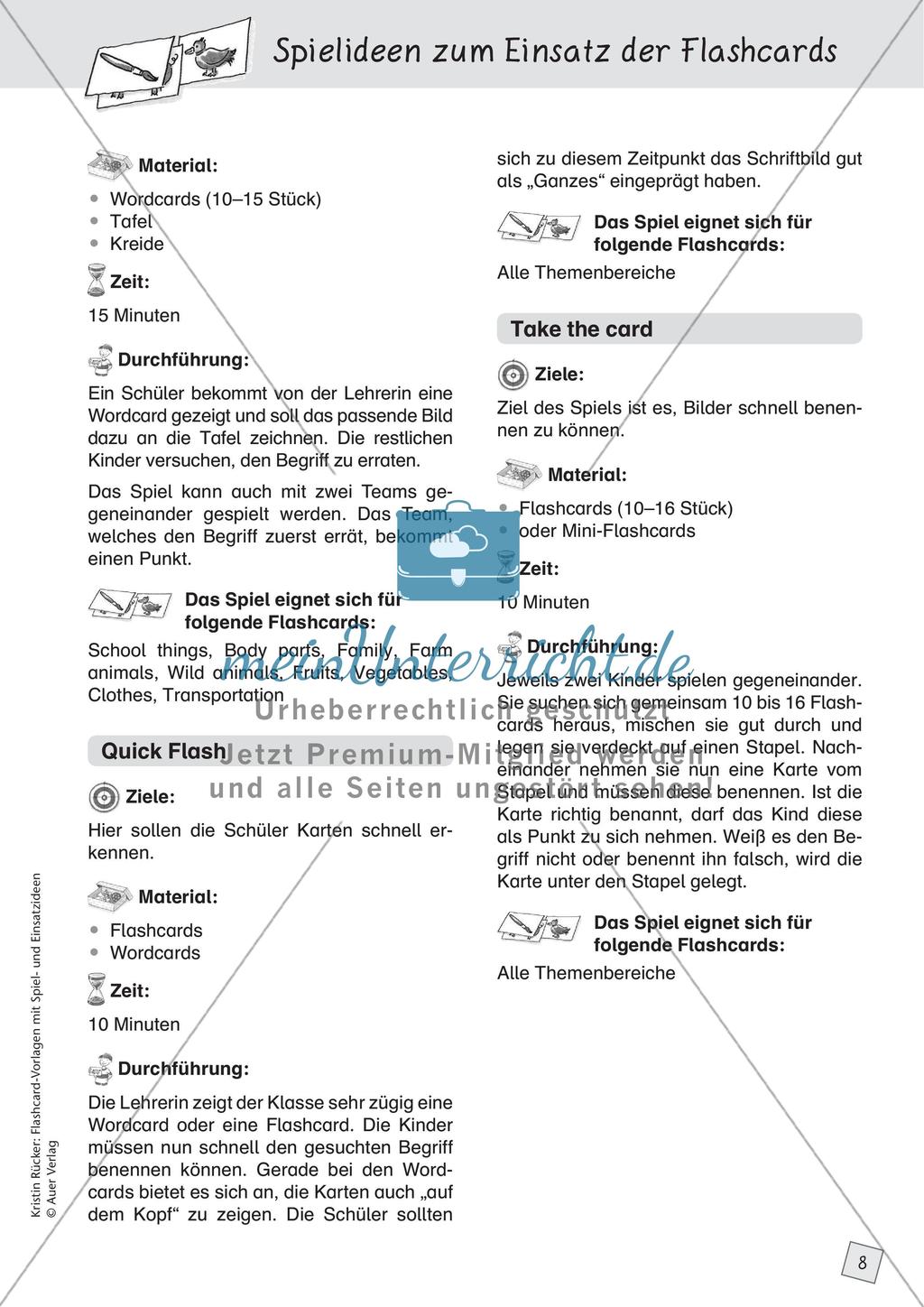 Spielideen: Flashcards zum Thema Transportation Preview 10