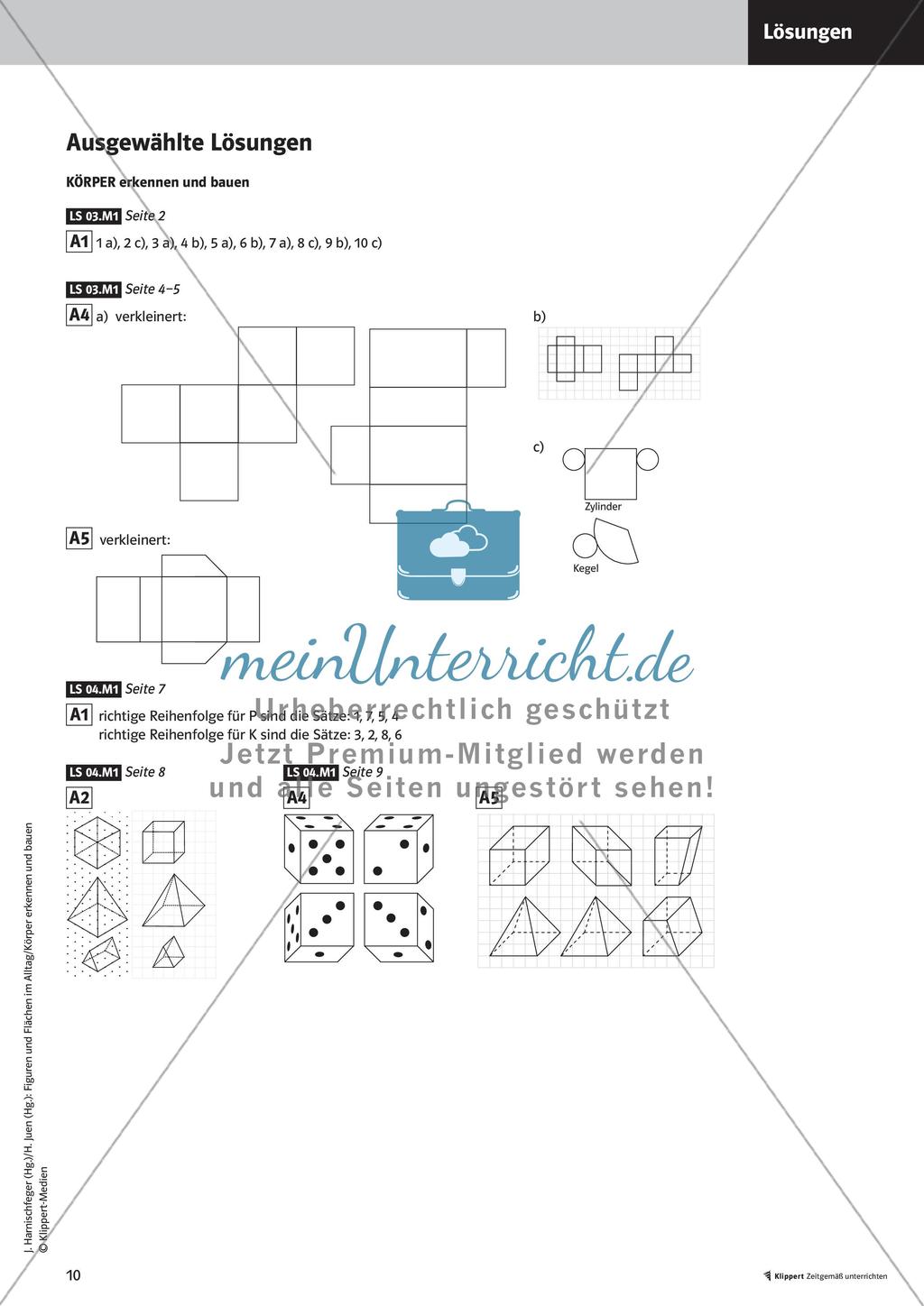 Das Bauen von Modellen: Zeichnung von Netzen und Schrägbildern Preview 12