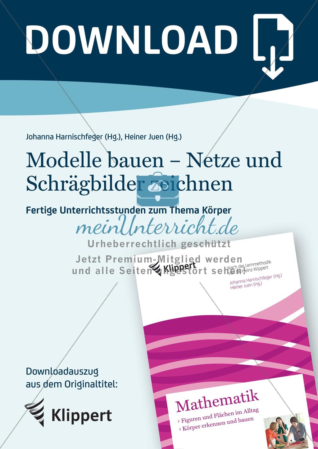 Das Bauen von Modellen: Zeichnung von Netzen und Schrägbildern Preview 1