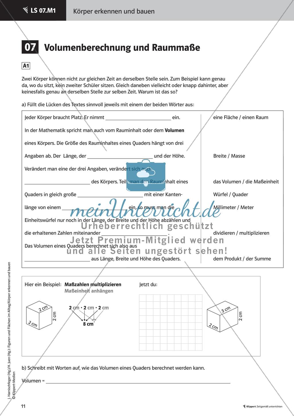 Oberfläche und Volumen berechnen Preview 13