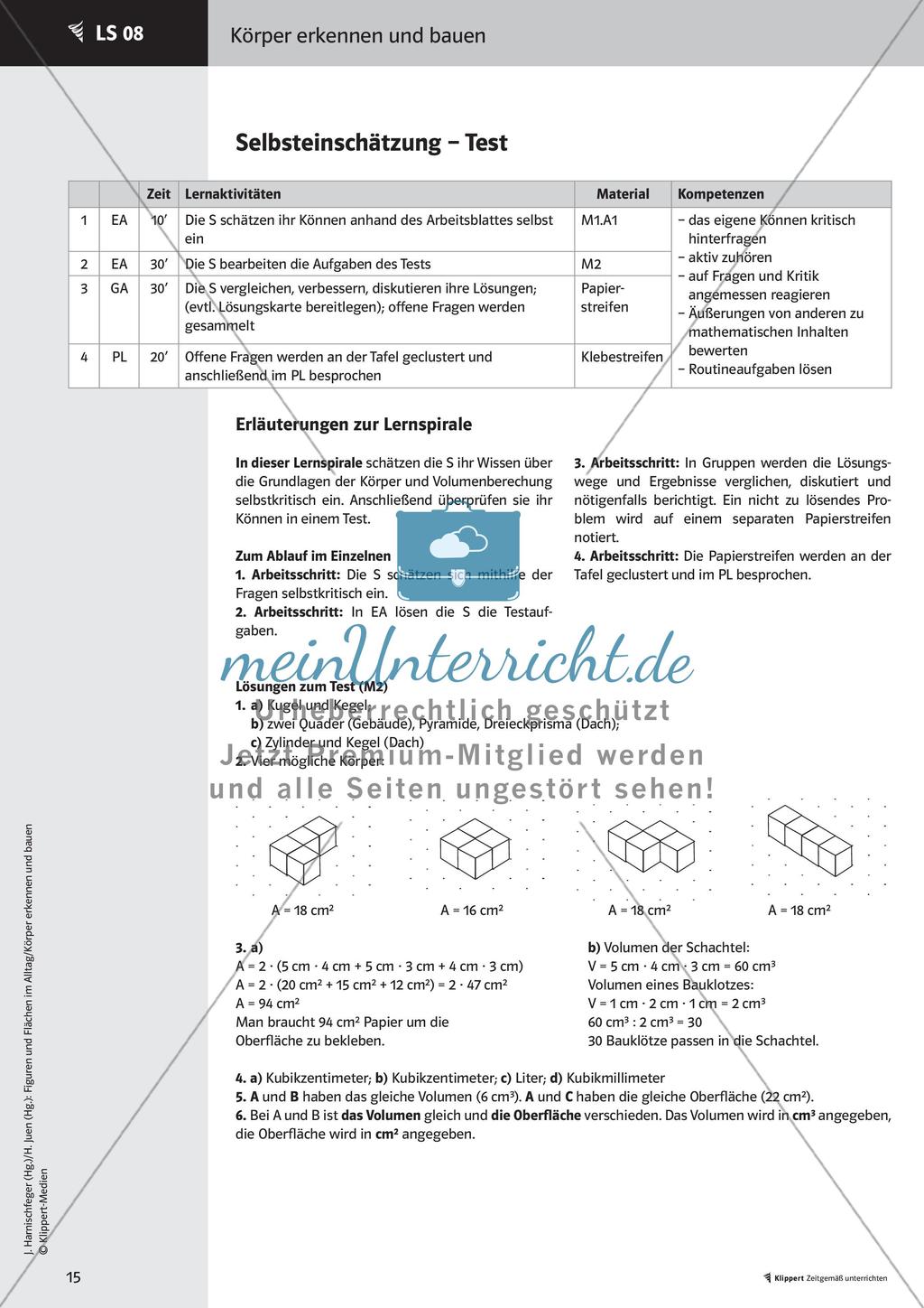 Oberfläche und Volumen berechnen Preview 17
