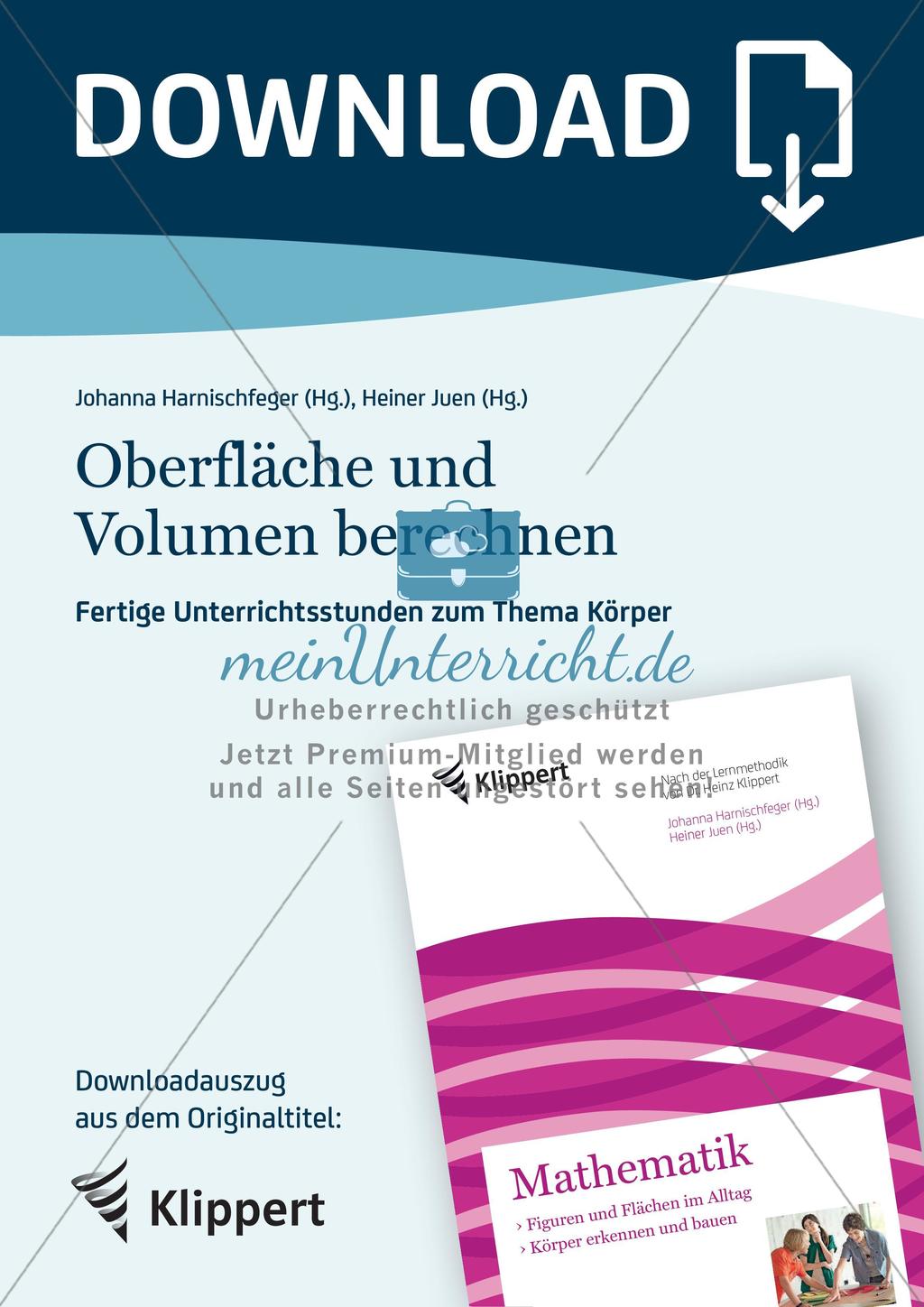 Oberfläche und Volumen berechnen Preview 1