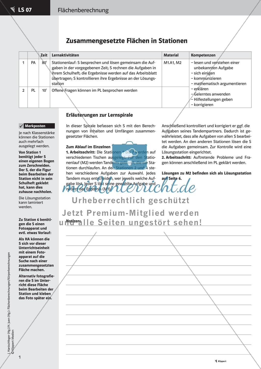 Flächen an Stationen- Test Preview 3