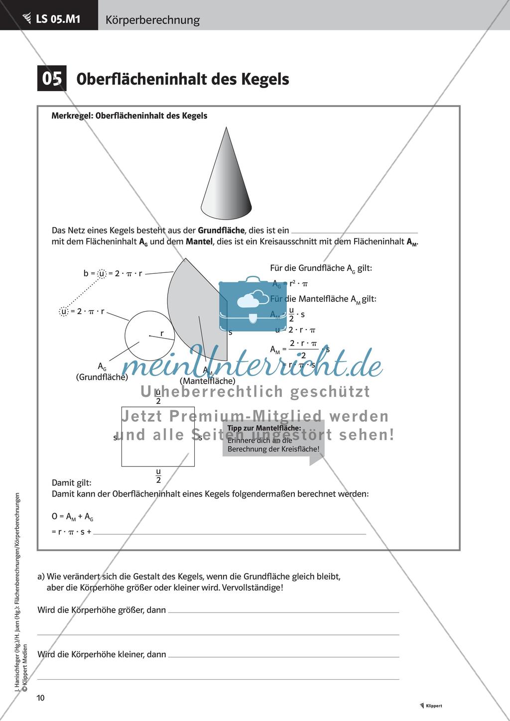 Oberflächeninhalt und Volumen Preview 12