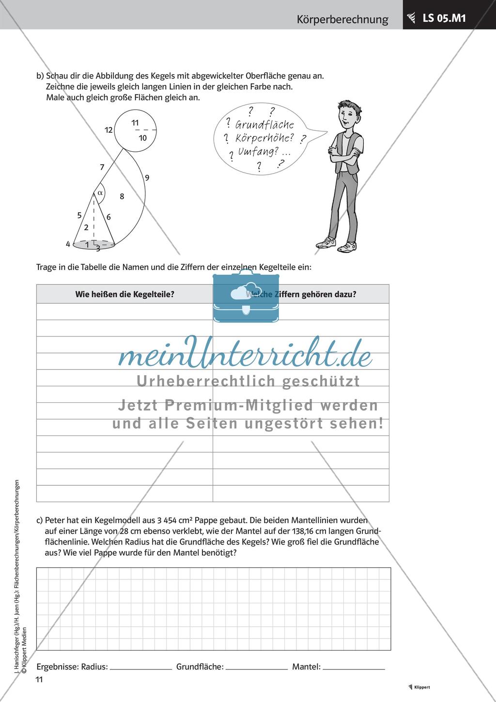 Oberflächeninhalt und Volumen Preview 13